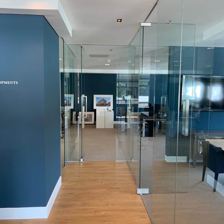 Glass screen door & partitions