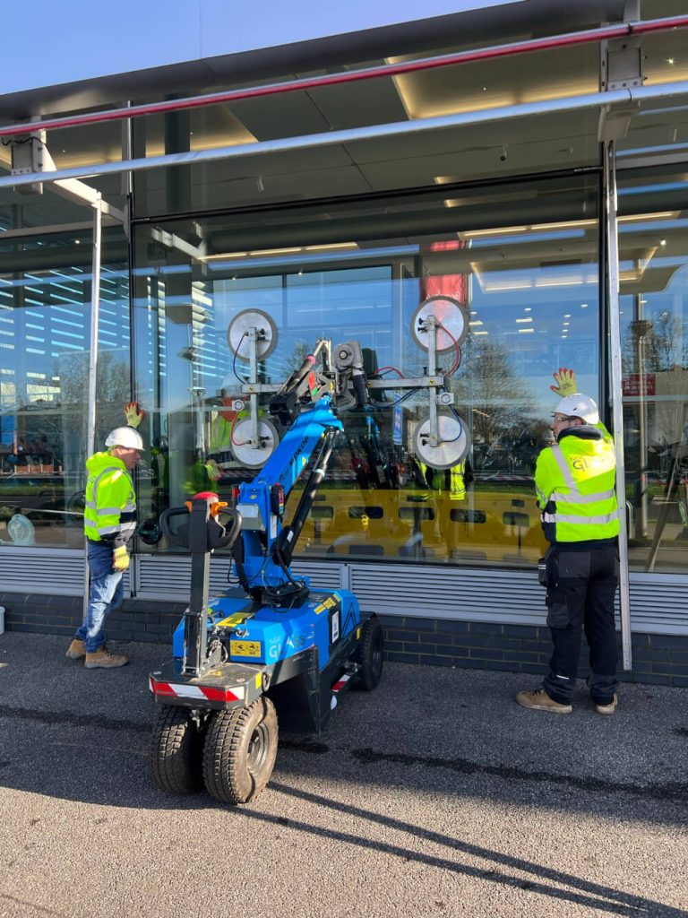 repaired car showroom