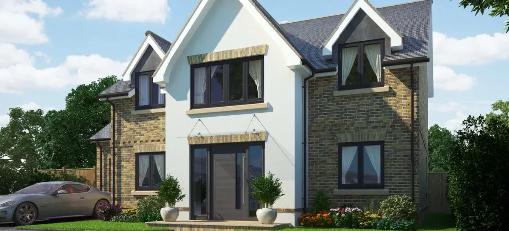 black flush windows
