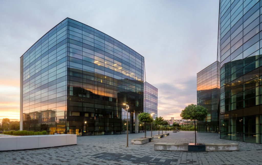 commercial glass building