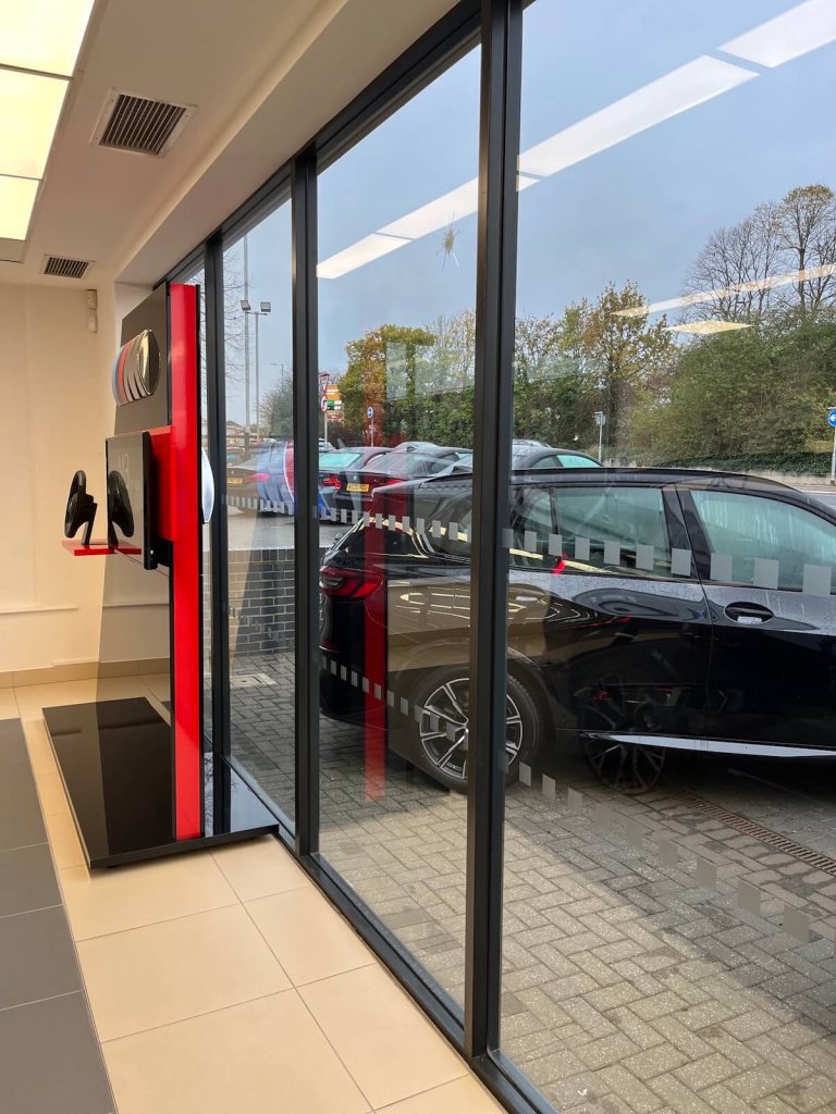 car showroom glass shopfront