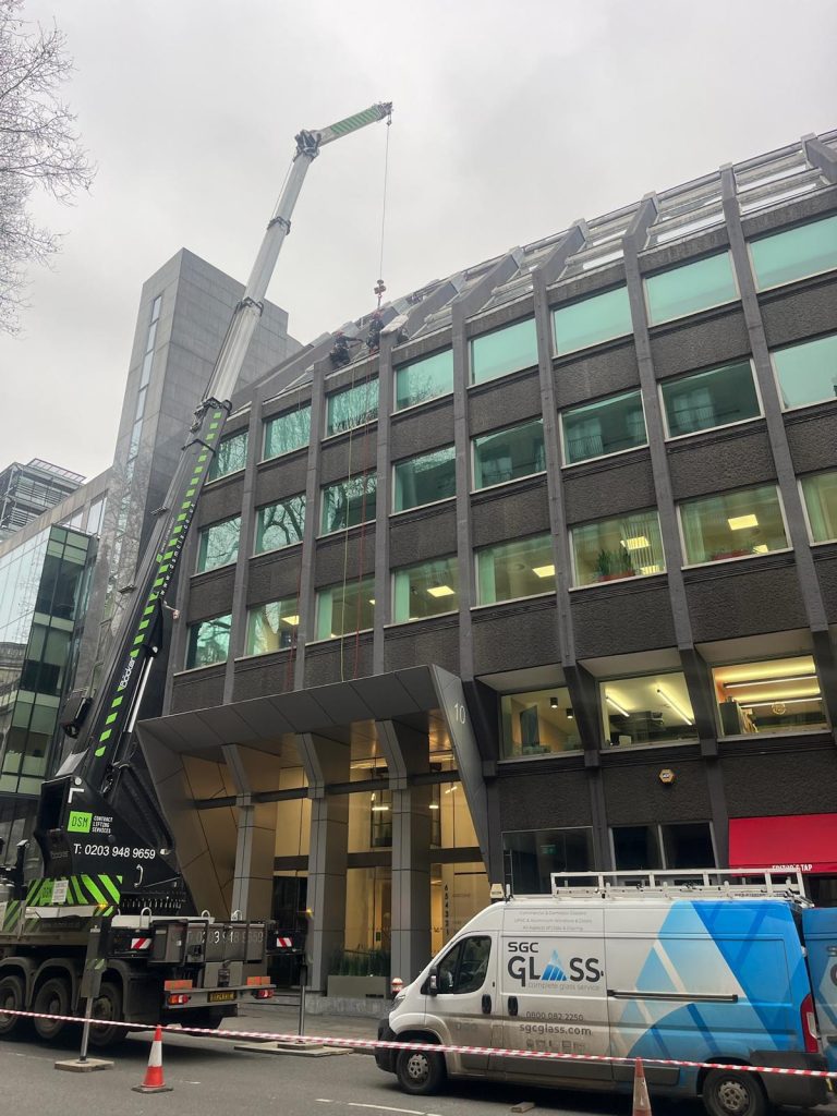 commercial glass installation