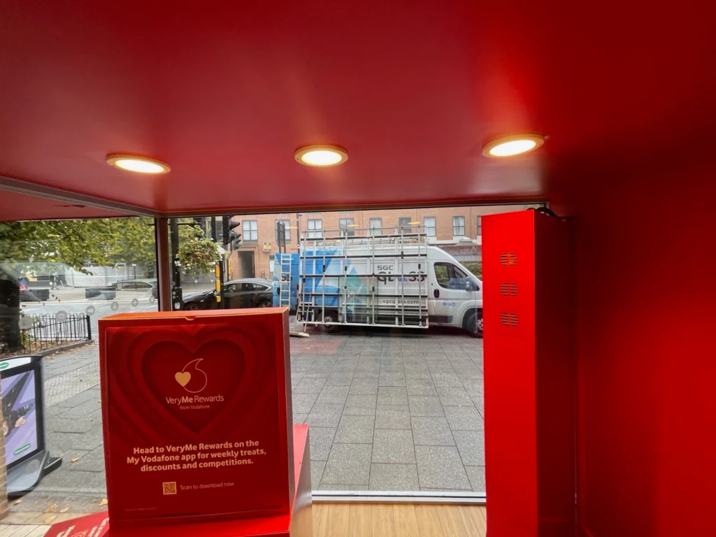 vodafone commercial glazing project